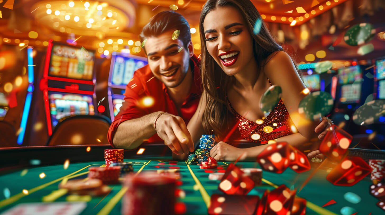 Tampilan gulungan permainan Wolf Gold dengan simbol serigala dan bulan di platform humastogel